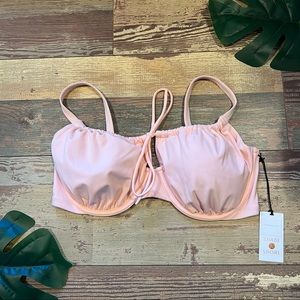Light Pink Underwired Bikini Top | Shade & Shore